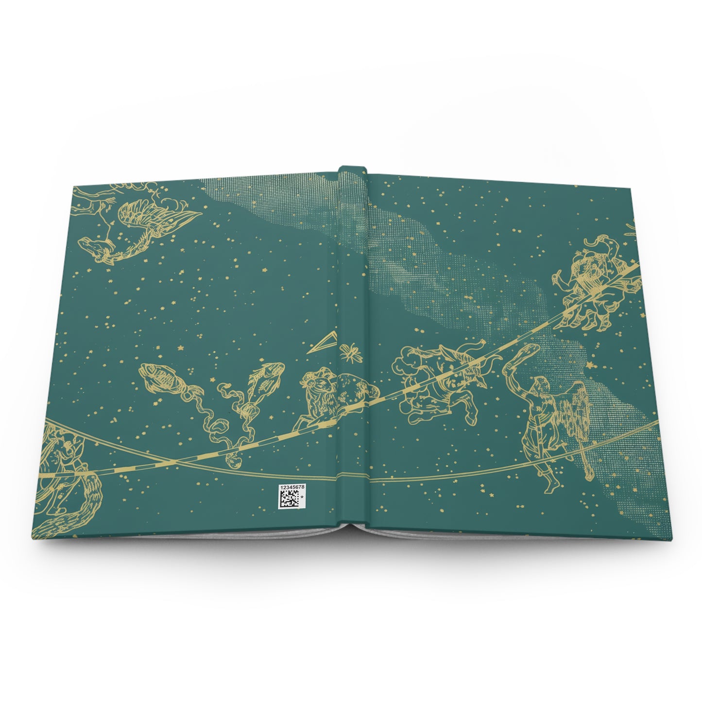 Constellation hardcover journal back cover and binding detail
