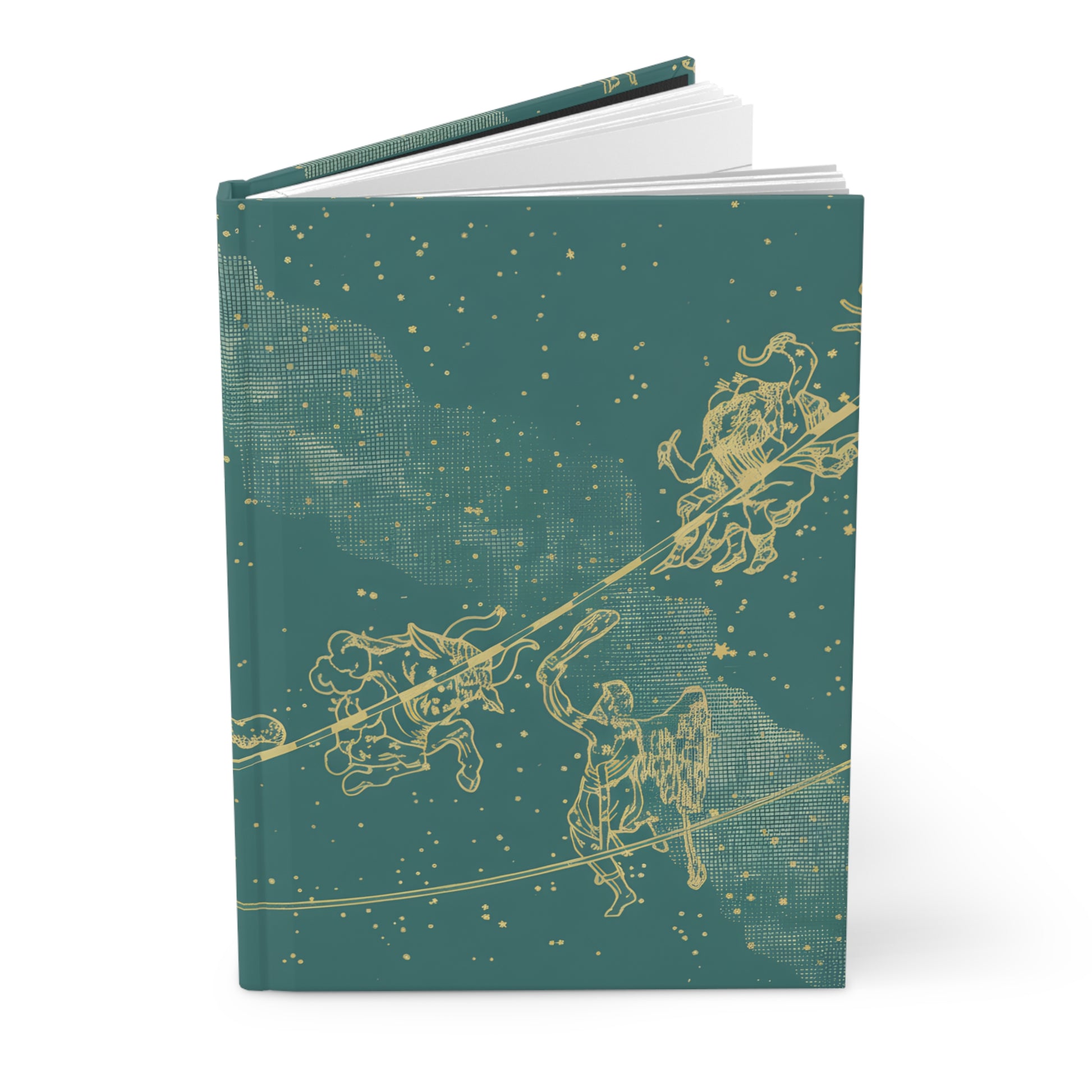 Constellation journal showing perforated pages and casewrap binding