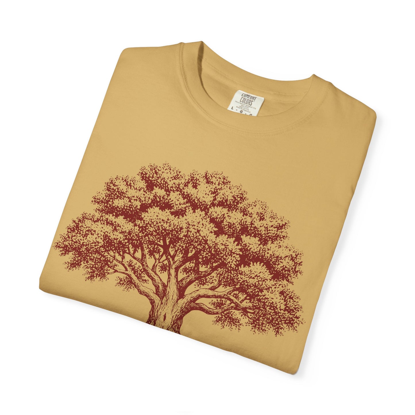 Tree of life graphic tee showing detailed graphic
